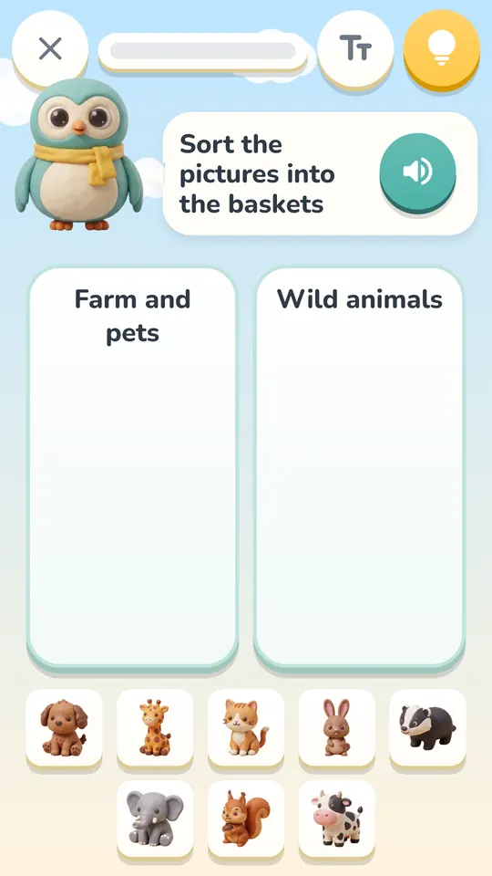 Activity: Sort into baskets